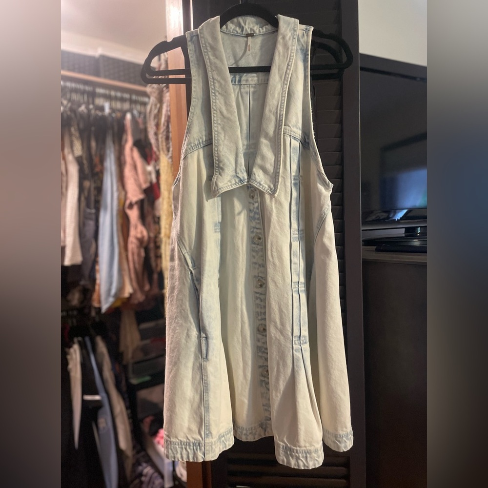 Free people Katie denim mini dress